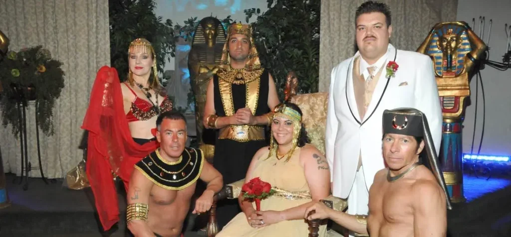 Boda temática egipcia