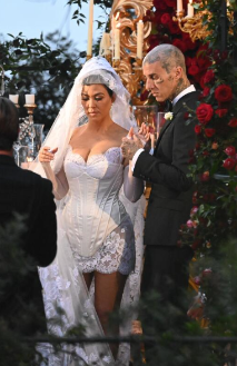 Kourtney Kardashian y Travis Barker boda